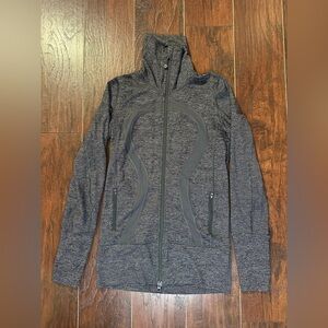 Lululemon In Stride Jacket Size 4 Coal Wee Stripe / Coal